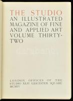 1904 The Studio c. művészeti lap teljes évfolyama egészvászon kötésben
