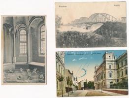 16 db RÉGI felvidéki város képeslap / 16 pre-1945 Upper-Hungarian (now Slovakian) town-view postcard...