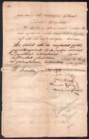 1870, 1871 2 db jegyzőkönyv a balatonfelvidéki népnevelési egylet közgyűléséről, mely tartatott a ba...