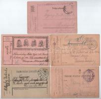 10 db RÉGI első és második világháborús tábori posta levelezőlap / 10 pre-1945 WWI and WWII military field posts
