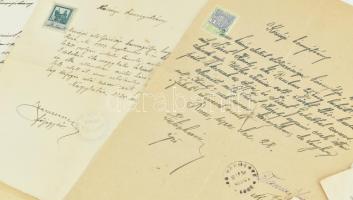 1916-1922 10 db bizonyítvány és okirat az izraelita Fürst családról (Fürst Jakab, Fürst Károly, stb....