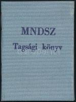 1955 Magyar Nők Demokratikus Szövetsége (MNDSZ) tagsági könyv Petrovics Jánosné I. kerületi párbizottsági titkár, országgyűlési képviselő részére
