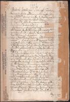 1703 Bodrogkeresztúr, Parlagi Ferenc testamentuma, magyar nyelven, javított lapok