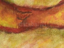 Czóbel jelzéssel: Ülő női alak. Olaj, karton. Kissé sérült. 68×46,5 cm