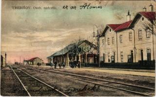 1925 Tőketerebes, Trebisov; Osob. nádrazie / vasútállomás / railway station (EK)