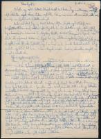 1943 Bp., Szentlélek Gyógyszertár Rt. Török Patika fejléces számlája, okmánybélyeggel, hátoldalán ké...