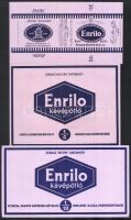 cca 1940 Franck Enrilo kávépótló címke, 3 db különféle