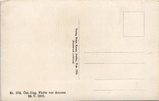 Öst.-Ung. Flotte vor Ancona 24. V. 1915. / WWI Austro-Hungarian Navy, K.u.K. Kriegsmarine, fleet in ...