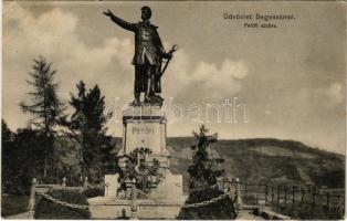 1913 Segesvár, Schässburg, Sighisoara; Petőfi szobor / statue (EK)