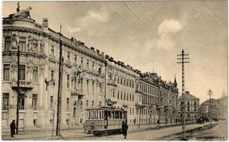 Temesvár, Timisoara; utca, villamos / street, tram