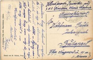 1916 SMS Erzherzog Ferdinand Max az Osztrák-Magyar Haditengerészet Erzherzog-osztályú pre-dreadnough...