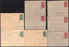 1938-42 Munkaszolgálatos 8 db levelezőlapja, 1 db levele, leszerelési jegye és egy illetőségi bizonyítványa, leszerelési jegy szakadásokkal