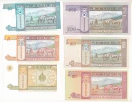Mongólia 1993-2008. 10m-100T (9xklf) T:I,I-
Mongolia 1993-2008. 10 Mongo - 100 Tögrög (9xdiff) C:UN...