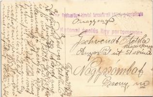 1917 Tarcsa, Tarcsafürdő, Bad Tatzmannsdorf; sétány / Promenade + "M. kir. Rokkantügyi hivatal ...