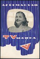 cca 1960 A székesfehérvári Vadásztölténygyár által gyártott, új VT márkájú TV reklámlapja, szép állapotban