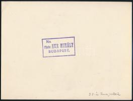 cca 1935 Balatoni 25-ös fuvajolle vitorlásverseny, Eke Mihály fotóművész hátoldalt pecsételt és feli...