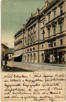 1902 Arad, Nemzeti színház, Rettinger Antal, Sugár József és úri ruhakészítési műterem üzlete / theatre, street, shops