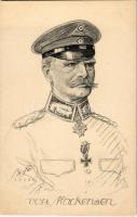 Von Mackensen / WWI German military art postcard, Field Marshal Mackensen