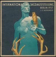 1937 A berlini Nemzetközi Vadászati Kiállítás képekkel gazdagon illusztrált reklámfüzete, szép állapotban, 24p