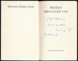 Sumonyi Zoltán: Pesten még nyár van. Bp.,1983,Magvető. Első kiadás. Kiadói papírkötés. 

A szerző,...