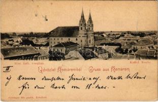 1899 (Vorläufer) Komárom, Komárnó; Római katolikus templom. Freisinger Mór kiadása / church