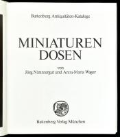 Miniaturen Dosen von Jörg Nimmergut und Anna-Maria Wager. Battenberg Antiquitäten-Kataloge. München,...