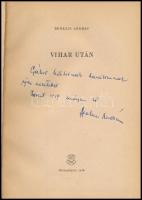 Berkesi András: Vihar után. Bp.,1959., Zrínyi. Első kiadás. Kiadói egészvászon-kötés, kiadói szakadt...