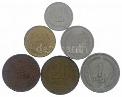 Kolumbia 1977-1992. 1P-50P (6xklf) T:2-3 Colombia 1977-1992. 1 Peso - 50 Pesos (6xdiff) C:XF-F