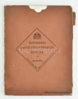 1897 A Magyar Szent Korona Országainak közlekedési és közigazgatási térképe. Rajzolta: Homolka Józse...