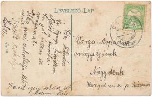 Dévény, Theben a. d. Donau, Devín (Pozsony, Bratislava); Árpád szobor / Das Arpad-Monument / monumen...