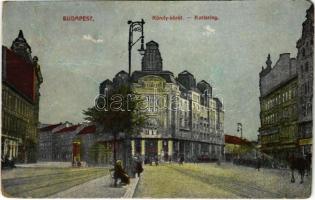1919 Budapest V. Károly körút, villamos megálló (r)
