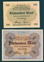 Német Birodalom/Weimari Köztársaság/Halle 1922.09.25. 100M, 500M T:I