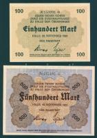 Német Birodalom/Weimari Köztársaság/Halle 1922.09.25. 100M, 500M T:I