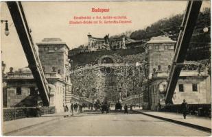 1911 Budapest, Erzsébet híd, Szent Gellért szobor (EK)