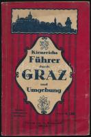 Graz utikönyv. Kienreichs Führer durch Graz und Umgebung . Graz 1914. Térkép melléklettel. Kiadói papírkötésben