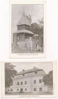 Petróc, Garancspetróc, Granc-Petrovce; Petróczy nyaraló és kastély / castle and villa - 2 db régi képeslap / 2 pre-1945 postcards