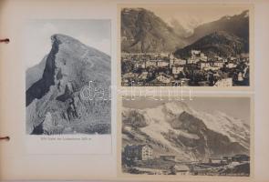 Dohnányi Ernő és felesége képeslapgyűjteménye utazásaikból 2 albumban: 1914 Svájc és 1919 Norvégia -...