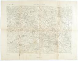 cca 1901 Eszék, Dárda és Valpó környékének katonai térképe, kiadja: K. u. k. Militär-geographisches Institut, 1:75000, foltos, kissé sérült, 47×61 cm