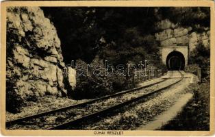 1933 Cuha-völgy, Czuha-völgy; vasútvonal a Bakonyban, vasúti alagút (EB)