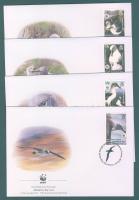 2005 WWF Szürkefejű albatrosz FDC Mi 357-360