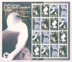 2005 WWF Szürkefejű albatrosz kisív Mi 357-360