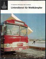 1964 Magirus Deutz vállalat autóbusz prospektusa, német nyelven, képekkel, hajtott, 4 p.