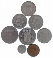Hollandia 1965-1998. 5c-2 1/2G (8xklf), közte 1965. 1G Ag I. Julianna T:1--3 Netherlands 1965-1998. 5c-2 1/2G (8xdiff), 1965. 1 Gulden Ag Juliana C:AU-F