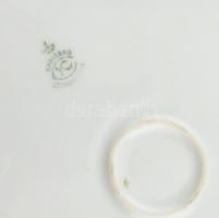 Karlsbadi porcelán étkészlet és teás készlet, matricás, jelzett, kopásnyomokkal, lepattanással