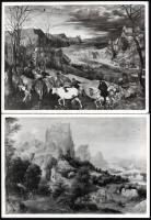 5 db festményekről készült fekete-fehér fotó, a bécsi Szépművészeti Múzeum (Kunsthistorisches Museum) pecsétjével jelzettek, 29,5x20 cm és 28x23 cm körüli méretben
