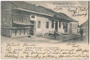 1903 Belgrade, Belgrád; Le Quartier juif / Jewish quarter. Judaica / zsidó negyed. Judaika