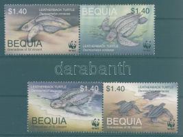 2001 WWF Bőröshátú teknős Mi 306-309