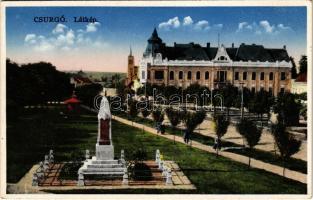 1932 Csurgó, Hősök szobra, Régi takarékpénztár új palotája