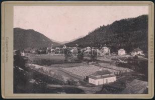cca 1890 Tátra Fenyőháza a Csigaútról nézve keményhátú fotó 16x10 cm