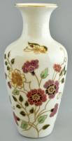 Zsolnay pillangómintás váza. Kézzel festett, jelzett, hibátlan, m: 16 cm